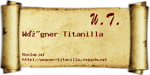 Wágner Titanilla névjegykártya